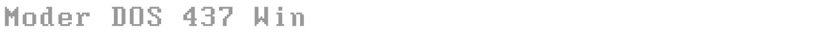 Moder Dos 437 font preview